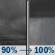 Sunday Night: Rain showers after 4am. Cloudy, with a low around 46. East wind 0 to 10 mph. Chance of precipitation is 100%. Sunday Night: Cloudy then Rain Showers
