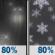 Tonight: Rain before 4am, then a slight chance of rain and snow. Cloudy, with a low around 34. South wind 5 to 10 mph. Chance of precipitation is 80%. Tonight: Light Rain then Slight Chance Rain And Snow