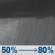 Saturday Night: Rain showers. Cloudy, with a low around 46. Saturday Night: Rain Showers