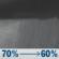 Wednesday Night: Rain showers likely. Cloudy, with a low around 48. Wednesday Night: Rain Showers Likely
