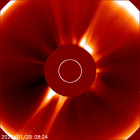 Latest LASCO C2 image of the Sun