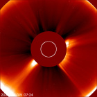 Latest LASCO C2 image of the Sun