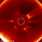 Latest LASCO C2 image of the Sun