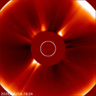 Latest LASCO C2 image of the Sun