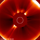 Latest LASCO C2 image of the Sun