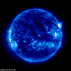 Click for time-lapse image of the sun